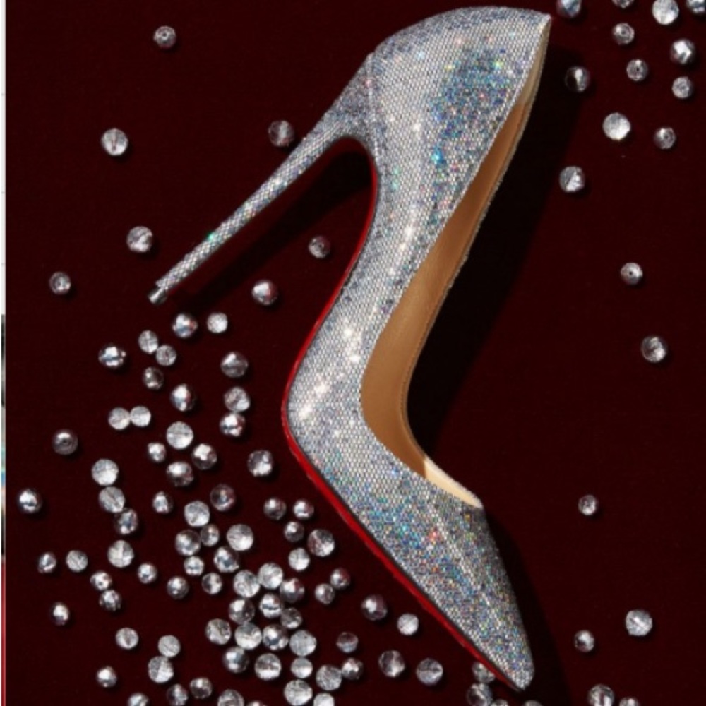 Christian Louboutin so late disco ball heels
